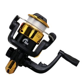 Color: Gold - Spinning wheel reel fishing reel 200 type folding handle