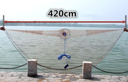 Color: Coffee, Size: 4.2M - Fishing Net Tool