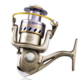 Color: Silver, Fishing vessel: MA 1000 - Metal Head Long Cast Spinning Wheel Fishing Wheel