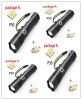 Color: 4pcs Usb US - USB Charging Zoom P50 Flashlight