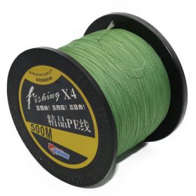 Color: Green, Style: 5-4 series 500M, Size:  - Strong pull fishing line