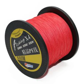 Color: Red, Style: 3-4 series 500M, Size:  - Strong pull fishing line