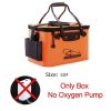 Color: Orange, Size: 50cm - EVA Portable Fishing Bag Folding Thicken Live Fishing Box Tank Bucket Camping Fishing Tackle Fishbox Storage Bag