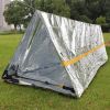 Color: Silver - PE Aluminum Film Thermal Insulation Windproof And Cold Resistant Emergency Sleeping Bag