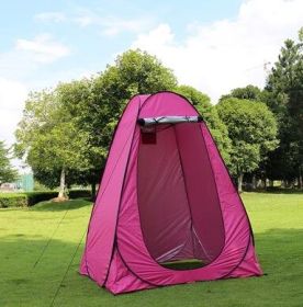 Color: A Rose, style: Double - Portable Privacy Shower Toilet Automatic Camping Tent UV Function Travel Camping Tent Outdoor Dressing Beach Sun Shelte