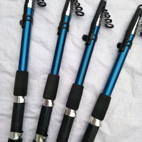 Color: Blue, Size: 2.4 - Factory wholesale fishing pole sea rods away to intnal wheel rod fishing rod super hard shot