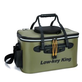 Color: Black, Specification: 45x26x25cm - Mounchain Fishing Portable EVA Folding Bucket Water Tank Fish Storage Box for Live Fish fishing tackle boxes