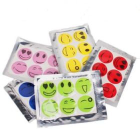 quantity: 180pcs - Summer Smile Mosquito Sticker Cartoon Mosquito Repellent Mosquito Repellent Mosquito Sticker 6 Pieces Of Random Color