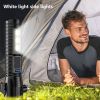 LED Flashlight Multi-functional Safety Hammer Flashlight USB Charging Portable Strong Light Torch For Camping Hiking Fishing black