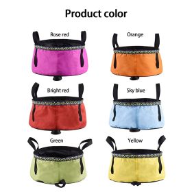 Portable Bucket Double-layer Folding Washbasin Laundry Basin Footbath Fishing Bucket For Outdoor Camping 12L blue