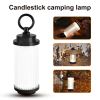 Outdoor Portable Led Camping Lantern Usb Type-c Rechargeable Multi-function Flashlight Emergency Light Black N Pole