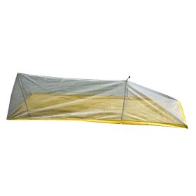 Ultralight Single Person Mesh Tent Outdoor Breathable Waterproof Portable Adjustable Tent for Camping Fishing Yellow