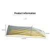 Ultralight Single Person Mesh Tent Outdoor Breathable Waterproof Portable Adjustable Tent for Camping Fishing Yellow