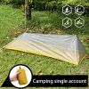 Ultralight Single Person Mesh Tent Outdoor Breathable Waterproof Portable Adjustable Tent for Camping Fishing Yellow