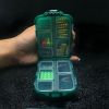 Small 10 Compartments Waterproof Hard Fishing Tackle Box Case, Hooks Lure Baits Storage Box