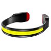 COB LED Rechargeable Headlamp With Warning Taillight Super Bright For Camping Climbing Hiking Fishing Night Reading Running grey with white tail light
