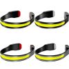 COB LED Rechargeable Headlamp With Warning Taillight Super Bright For Camping Climbing Hiking Fishing Night Reading Running black with red tail light