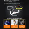 COB LED Rechargeable Headlamp With Warning Taillight Super Bright For Camping Climbing Hiking Fishing Night Reading Running black with red tail light