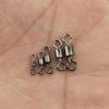251Pcs Anti-corrosion Wear Resistance 8 Shape Fishing Rolling Swivels Solid Ring Fishing Tackle American 8-word ring suit