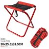 Folding Fishing Chair Lightweight Foldable Stool Outdoor Portable Outdoor Furniture red