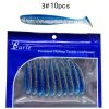 10pcs/Lot Soft Lures Silicone Bait For Fishing Sea Fishing Pvc Swimbait Wobblers Artificial Tackle 1#_7cm2g ten pcs