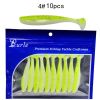 10pcs/Lot Soft Lures Silicone Bait For Fishing Sea Fishing Pvc Swimbait Wobblers Artificial Tackle 1#_7cm2g ten pcs