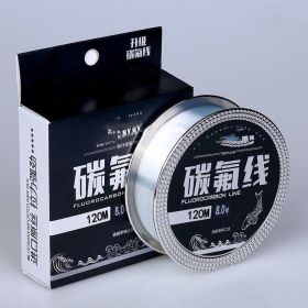 Fishing Gear Carbon Fluorine 120 Meter Soft Anti Roll Nylon Fishing Line (Option: Sub line transparent color-6.0)