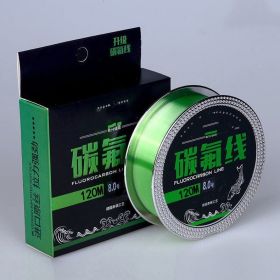 Fishing Gear Carbon Fluorine 120 Meter Soft Anti Roll Nylon Fishing Line (Option: Main line grass green-6.0)